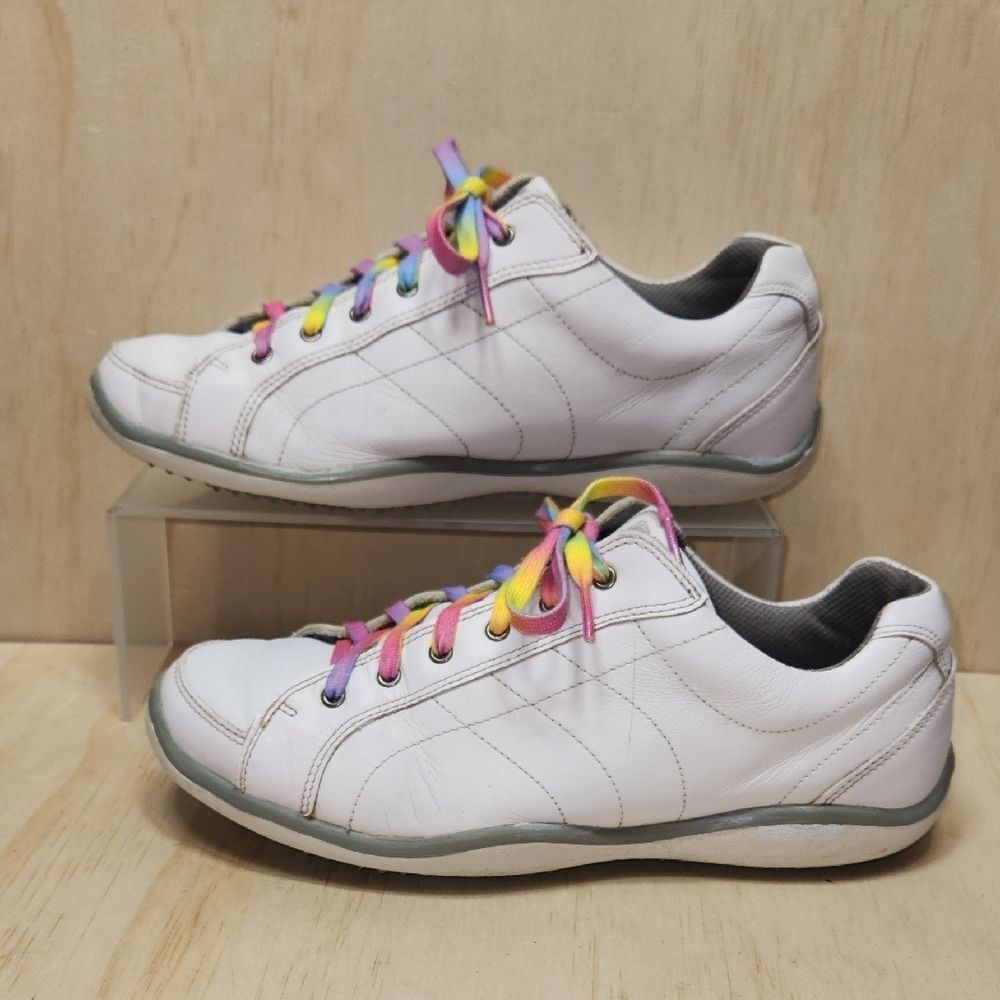 FootJoy White Gray Sneakers Women's Shoe 9 Athletic Golf Walking Leather